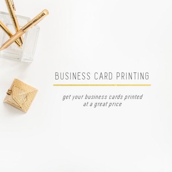 Business Card Printing Service - HIgh Quality Prints - Front & Back Il_570xn