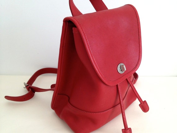 coach backpacks red