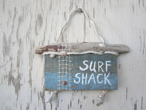 wood, Shack  signs Surf Sign. Rustic beach reclaimed Wood rustic cottage surf