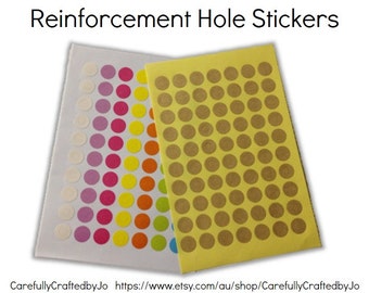 Set of 140 Pieces - Reinforcement Hole Stickers - Colorful Ring Label Stickers for Gift Tags & More