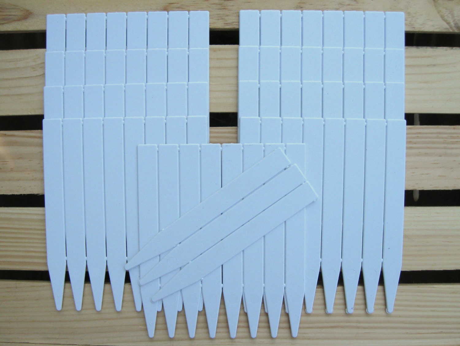 75 6 Inch White Plastic Plant Labels Plant Markers Garden