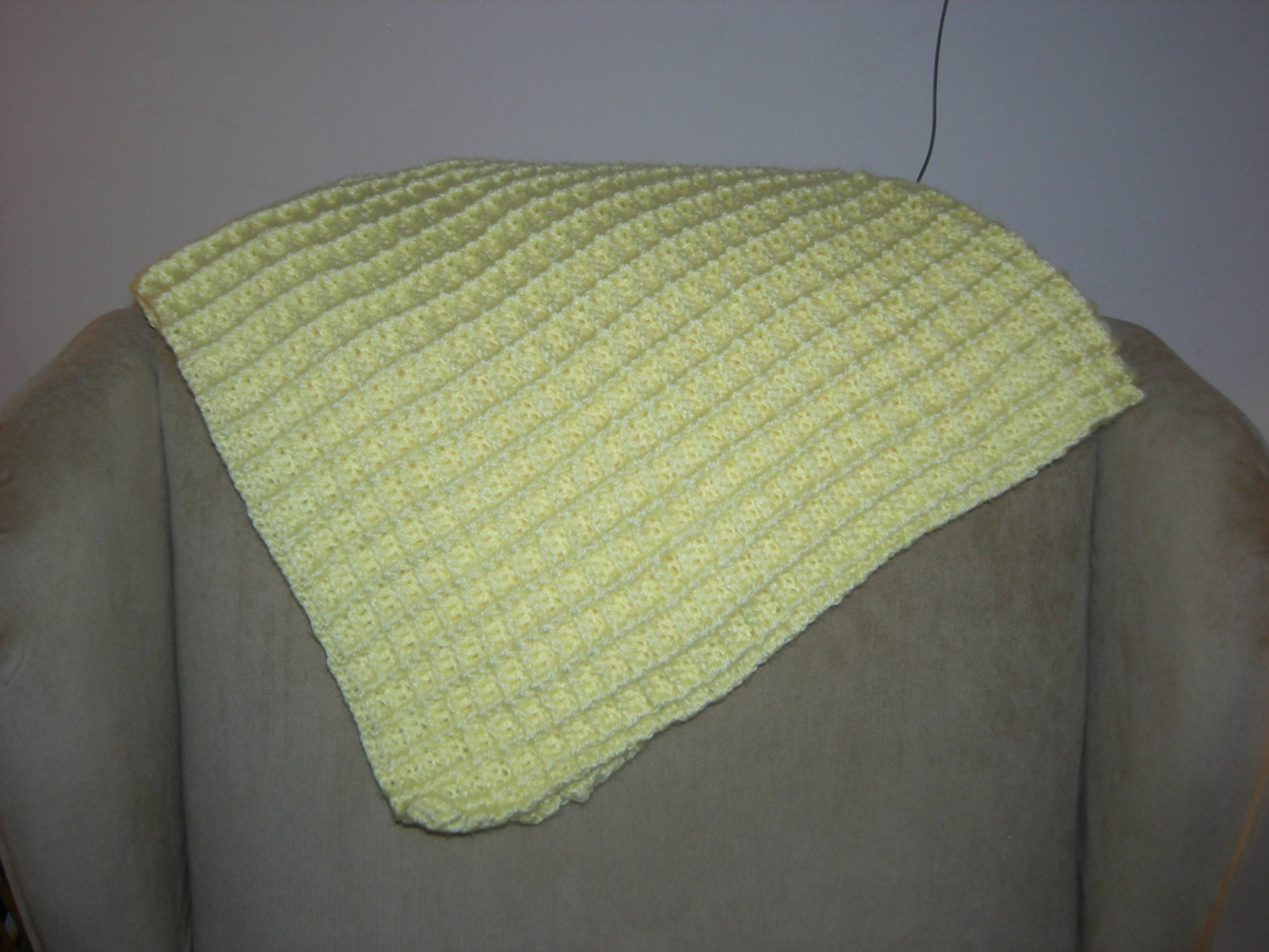 Gender Neutral Crochet Shadow Box Baby Blanket