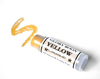 Yellow concealer crayon, correcting concealer, all natural organic mineral makeup, glory boon