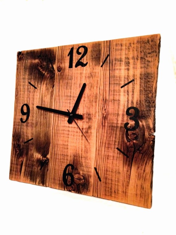 Rustic Barn Wood Clock Large Barn Wood Wall Clock