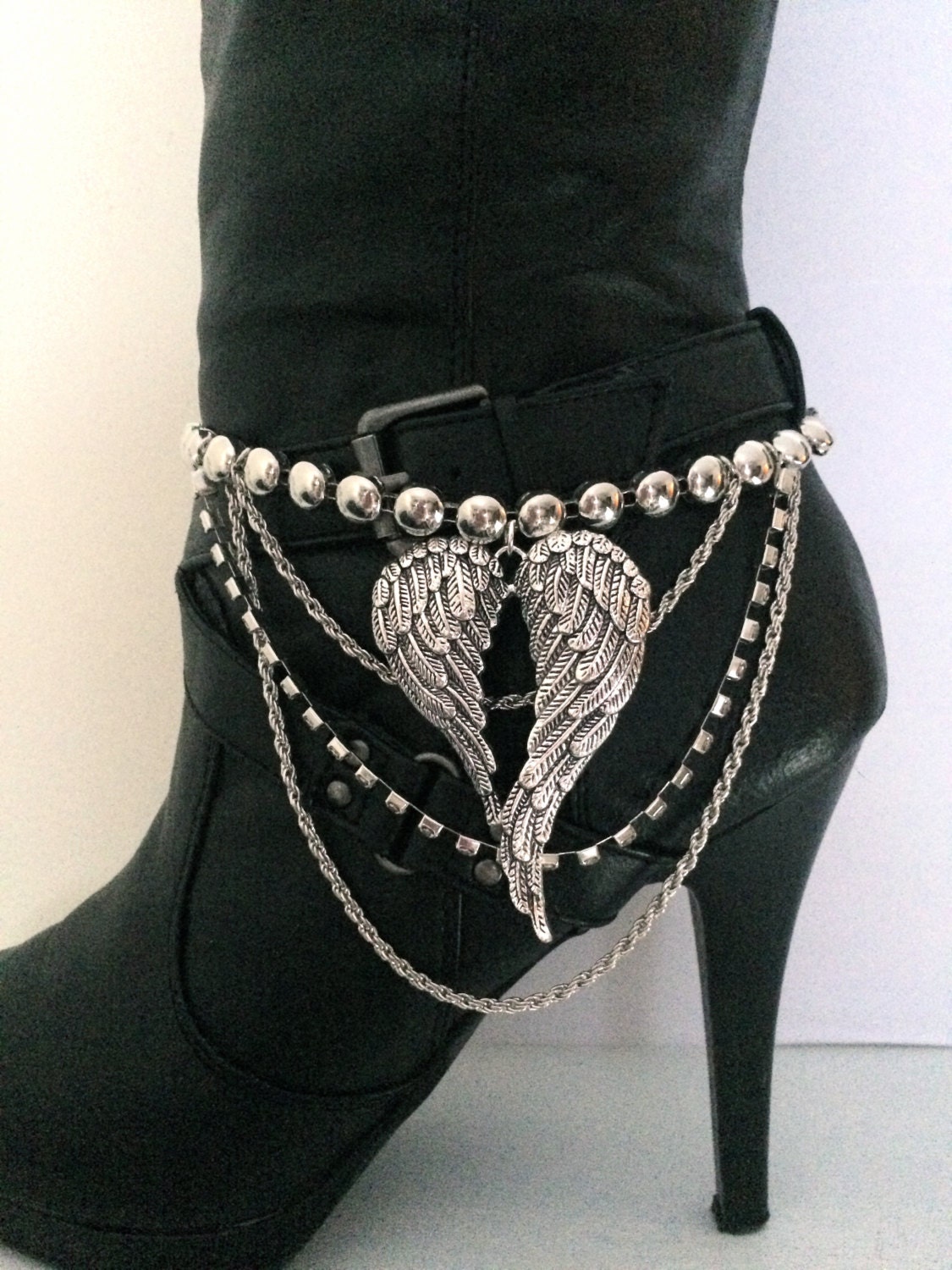 Boot Bling Bracelets With Silver Harley Heart with
