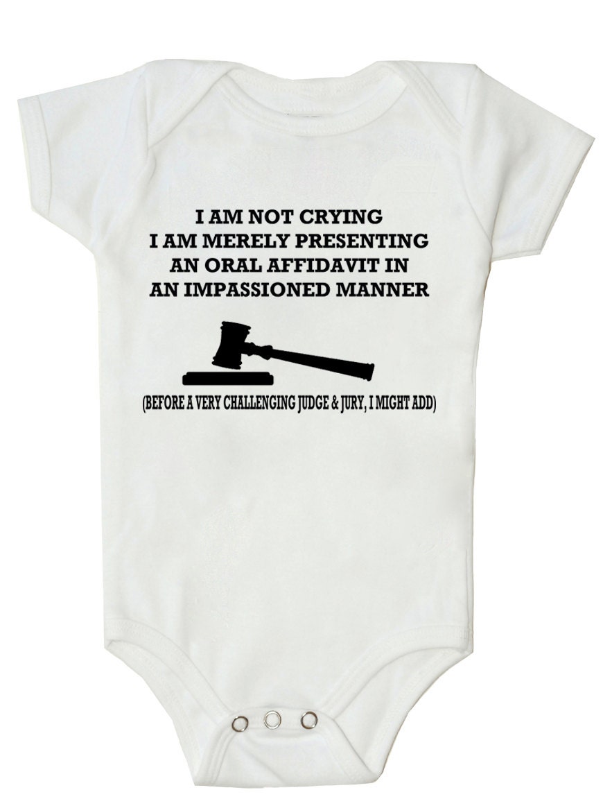 Funny Baby bodysuit Lawyer baby Funny Baby boy or girl geek