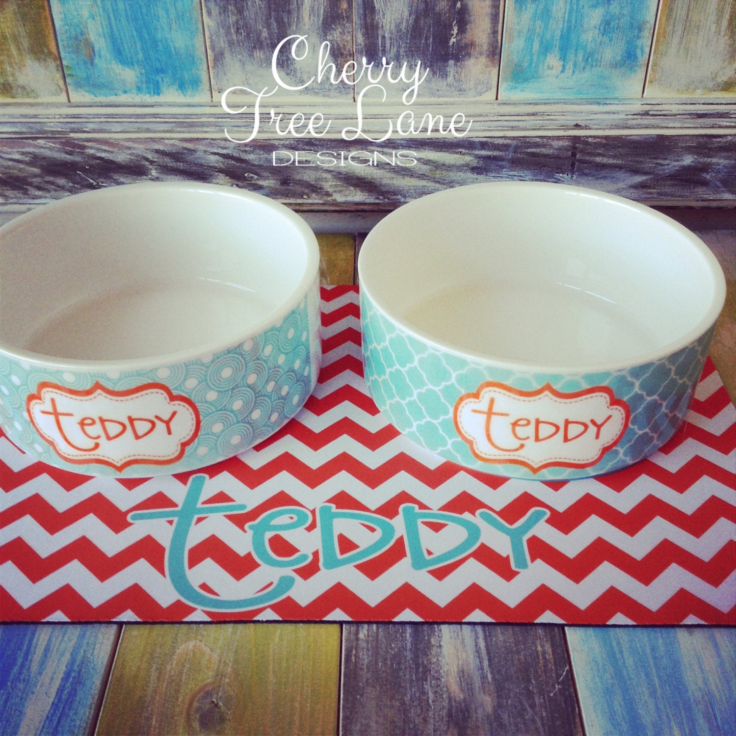 Personalized GiftPet FoodPet Water BowlsDog Bowl Monogram