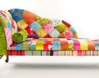 Items similar to Bespoke Parker Knoll Patchwork Armchair in Designers ...