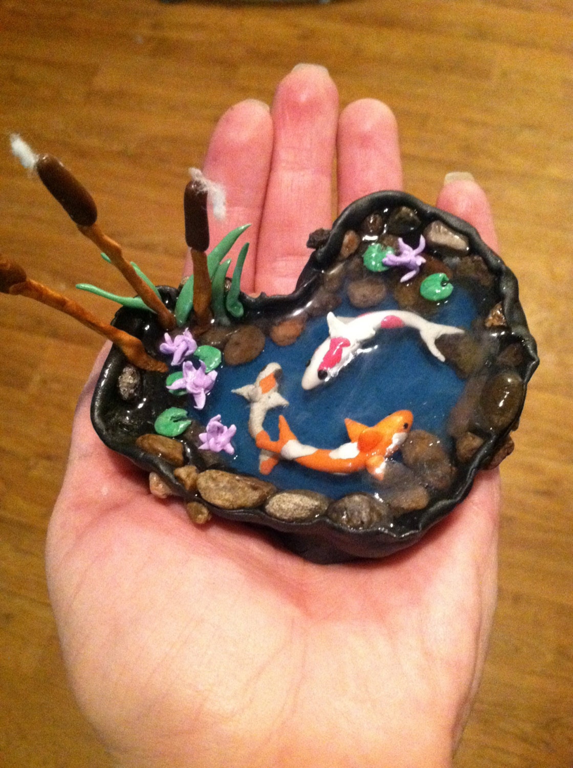 Miniature Koi pond by KawaiiDreamsicle on Etsy