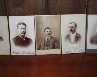 Antique Cabinet Card Photos of Men