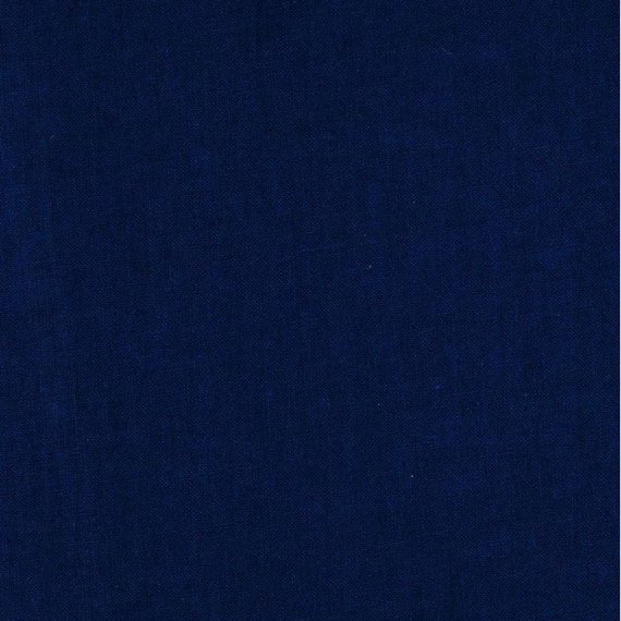 Navy Blue Solid Color Fabric Cotton Quilting by by QuiltingFoxes
