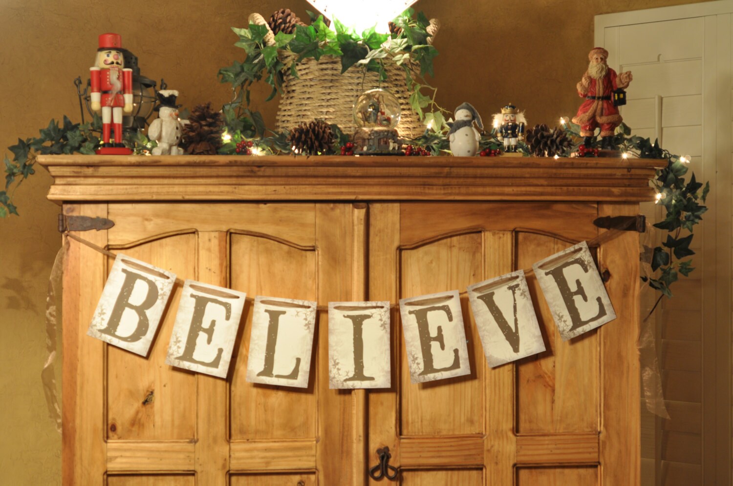 PRINTABLE FILE: BELIEVE Banner/Bunting