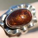 Fire Agate Ring Sterling Silver