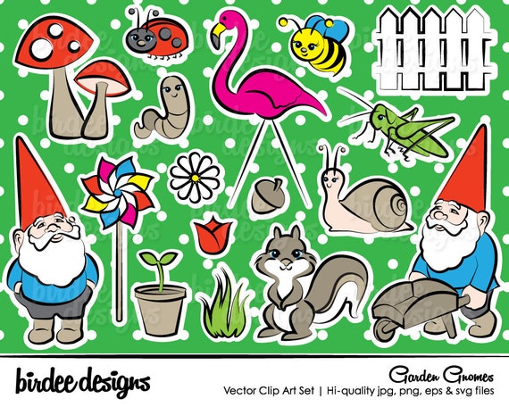 Download Garden Gnomes Clip Art Set Hi-quality jpg png & by ...