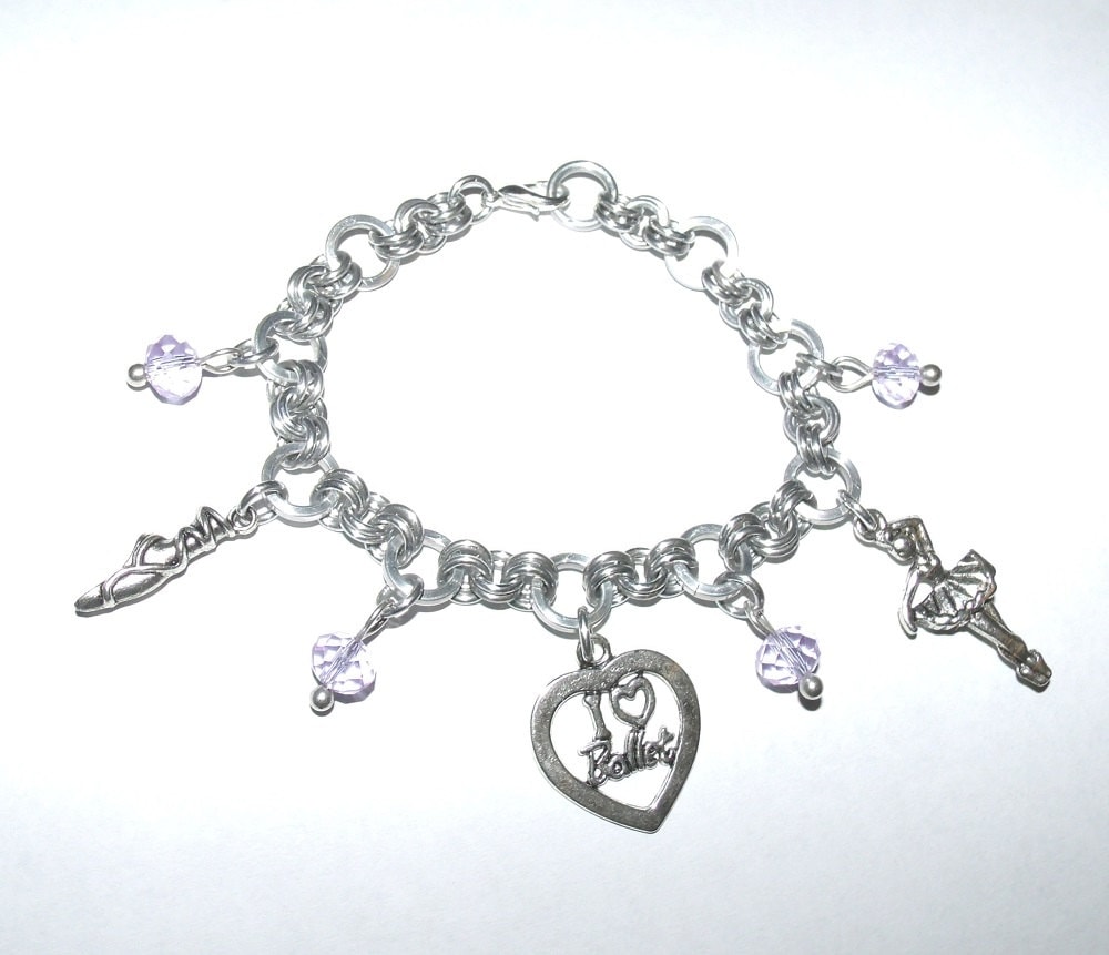 Ballet Charm Bracelet Dance Charm Chainmail Bracelet Ballet