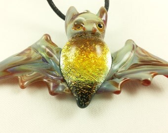 Bat - Glass Pendant Necklace