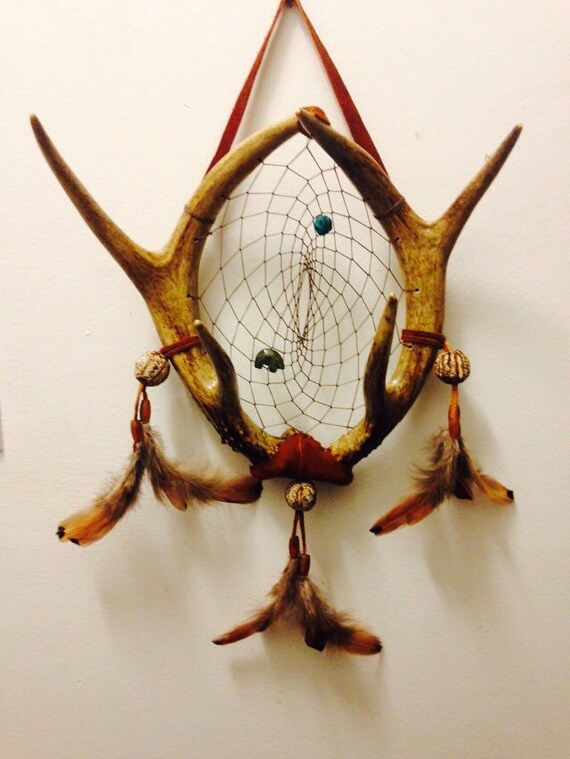 Deer antler dream catcher by Dreams4Ashlyn on Etsy