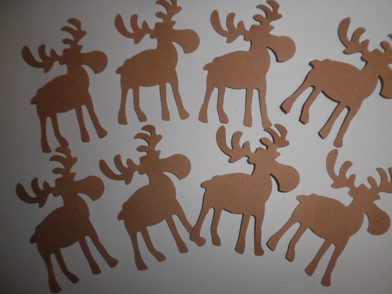 25 kraft paper Moose die cuts perfect for by Jenifersfunstuff