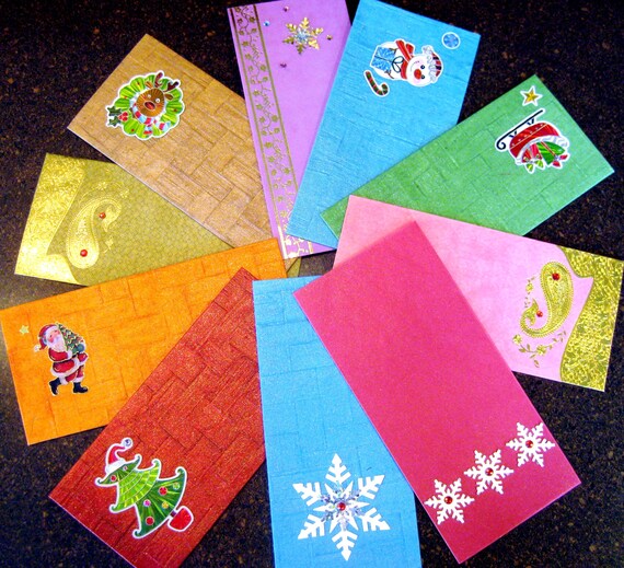 Items similar to 5 Money envelopes, shagun envelopes, Christmas money