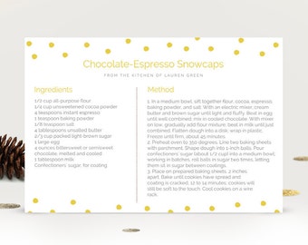 holiday recipe template