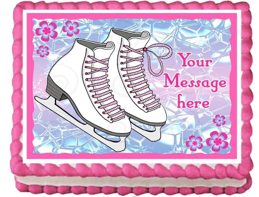 ice skates cake topper ice skates cake topper