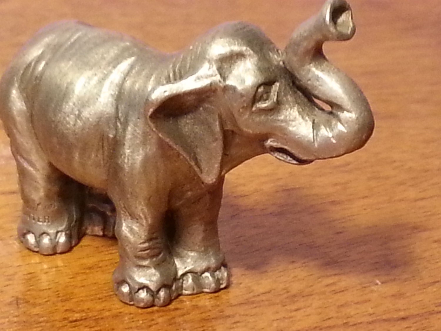 pewter elephant ornament