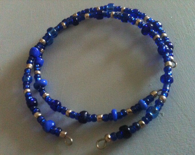 clearance! blue stacking skinny bracelets