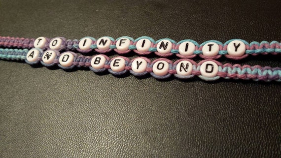 To Infinity And Beyond bracelet set by BraceletssByB on Etsy