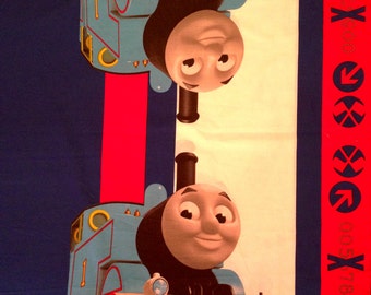 Thomas The Train PANEL Fabric - L42" x W35" inches - Cotton Blend