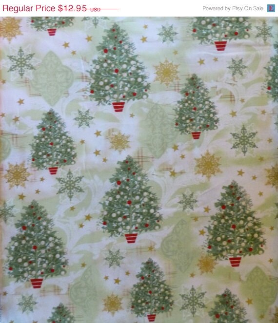 SALE – Cotton Fabric, Home Decor, Craft, Quilt, Christmas, Holiday ...