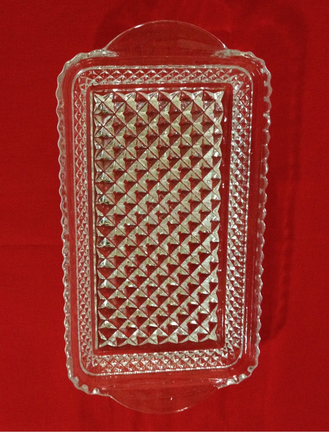 Clear Glass Rectangle Tray 10″ x 5 1/2 x 1 1/2 Haute Juice