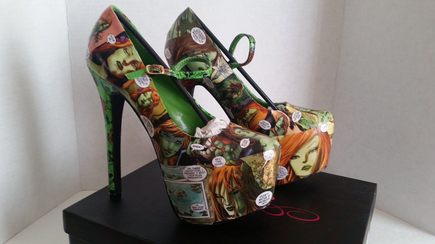 Poison Ivy Comic Heels Poison Ivy Shoes Poison Ivy by MadEnvy