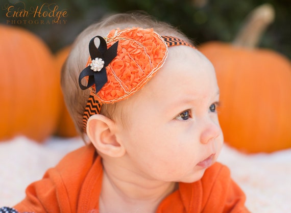 Pumpkin Headband Halloween Headband Baby Headbands