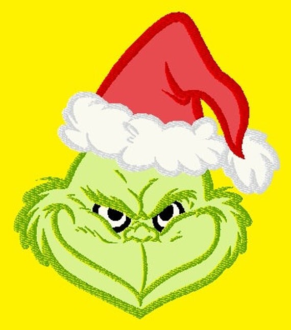The Grinch Applique Machine Embroidery by LaSomethingSpecial