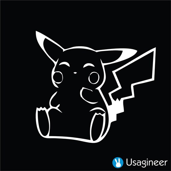 Pokemon Pikachu Decal Sticker & Tshirt by Usagineer on Etsy