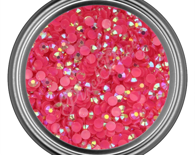 AB Pink Rhinestone Acrylic Resin 2mm 3mm 4mm 5mm 6mm nail art decoration diy