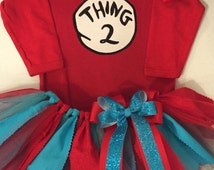 Popular items for thing 1 thing 2 tutu on Etsy