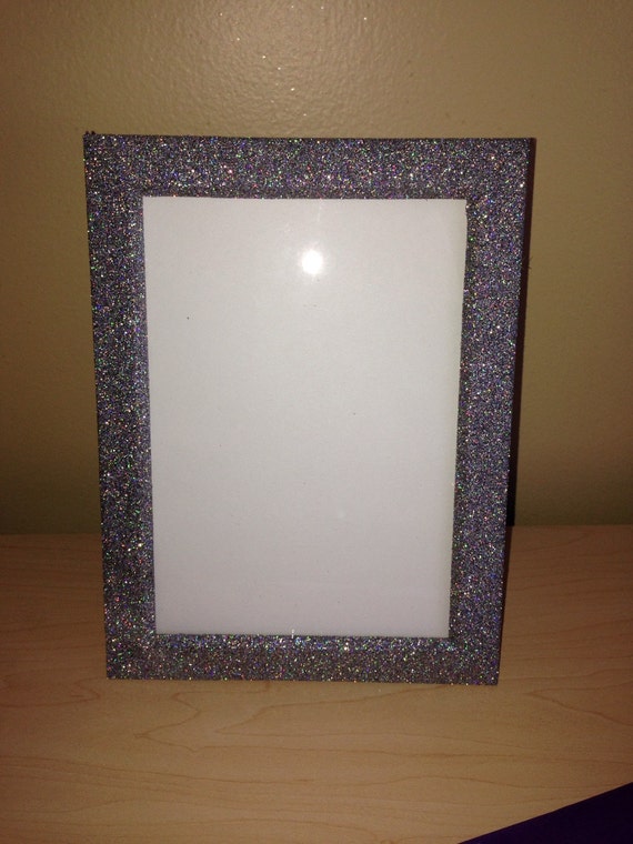 5 Sparkly Glitter 5x7 Frames Bling Wedding by BlingSparklesOhMy