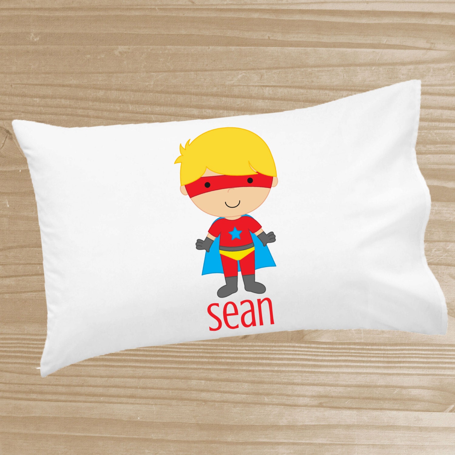 Personalized Kids' Pillowcase Superhero Pillowcase for