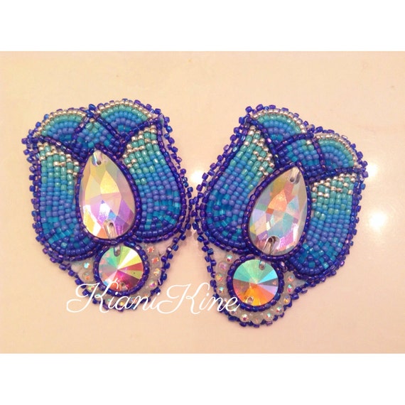 Native American Beaded Earrings: tulip set