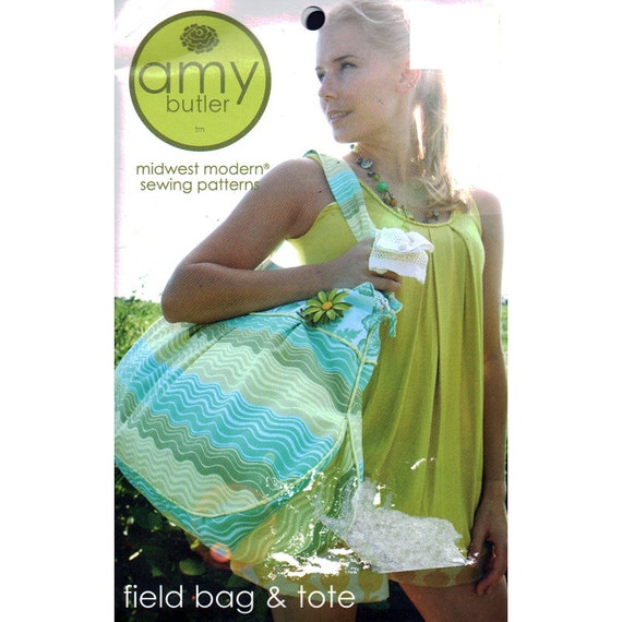 Amy Butler Field Bag  Tote Sewing Pattern by PatternWalk on Etsy