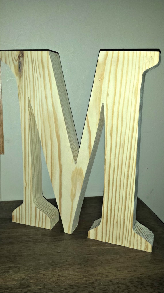 12 wooden letters
