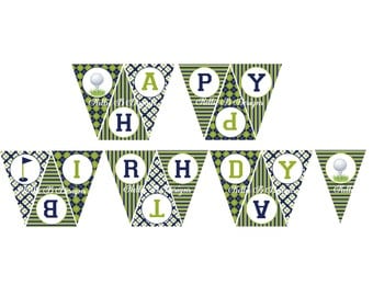 Popular items for golf birthday banner on Etsy
