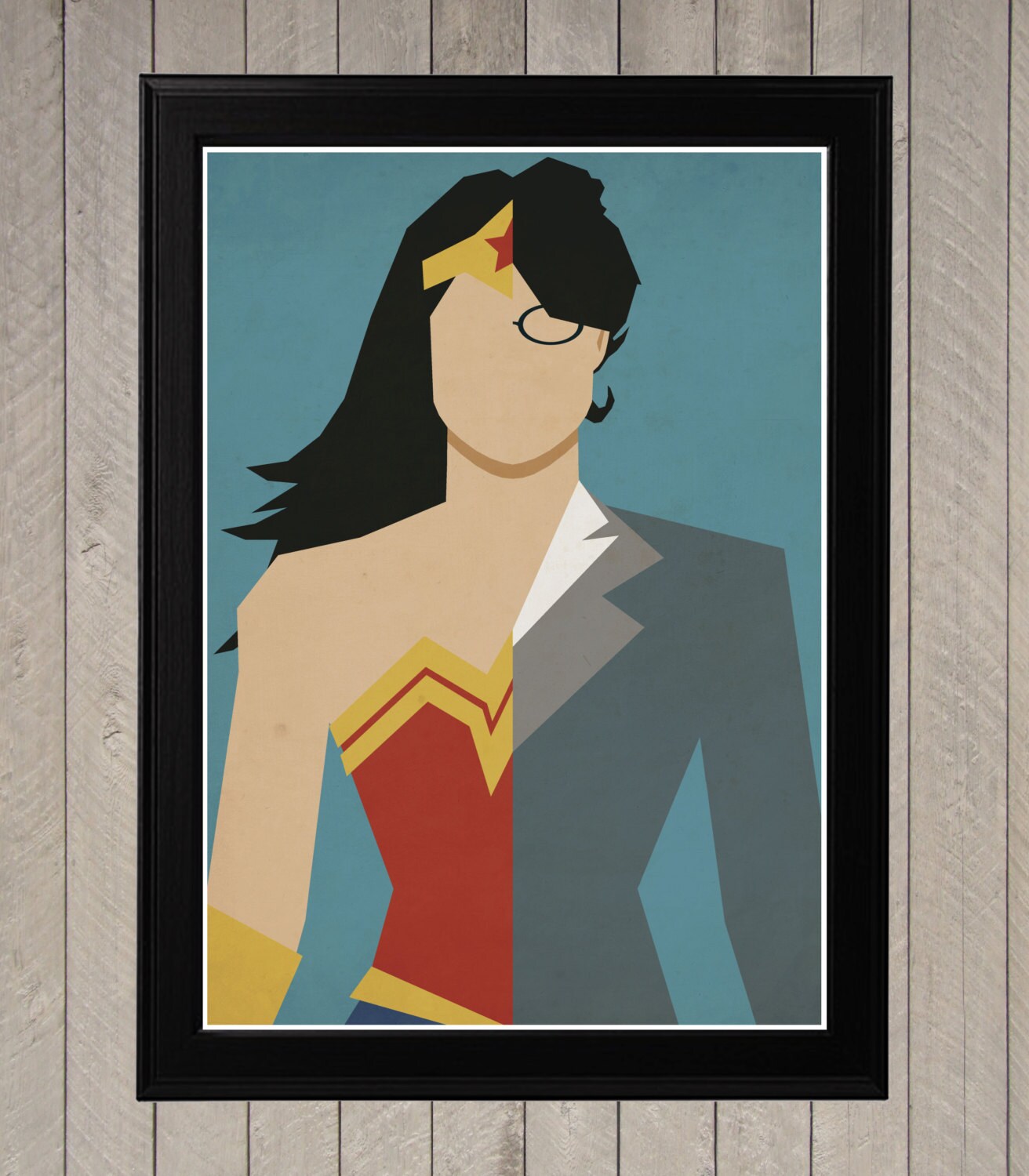 Wonder Woman Diana Prince Alter Ego Minimalist by CultPoster