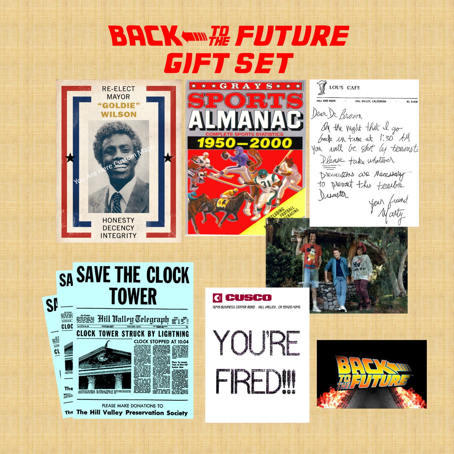 Back to the Future Ultimate Fan Gift Art Prints by ManCaveStore