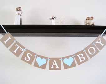 Its A Boy banner, baby boy banner, baby boy shower decorations, baby shower decorations, boy baby shower, baby boy shower Banner
