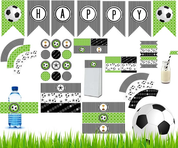 soccer birthday printable for soccer birthday party