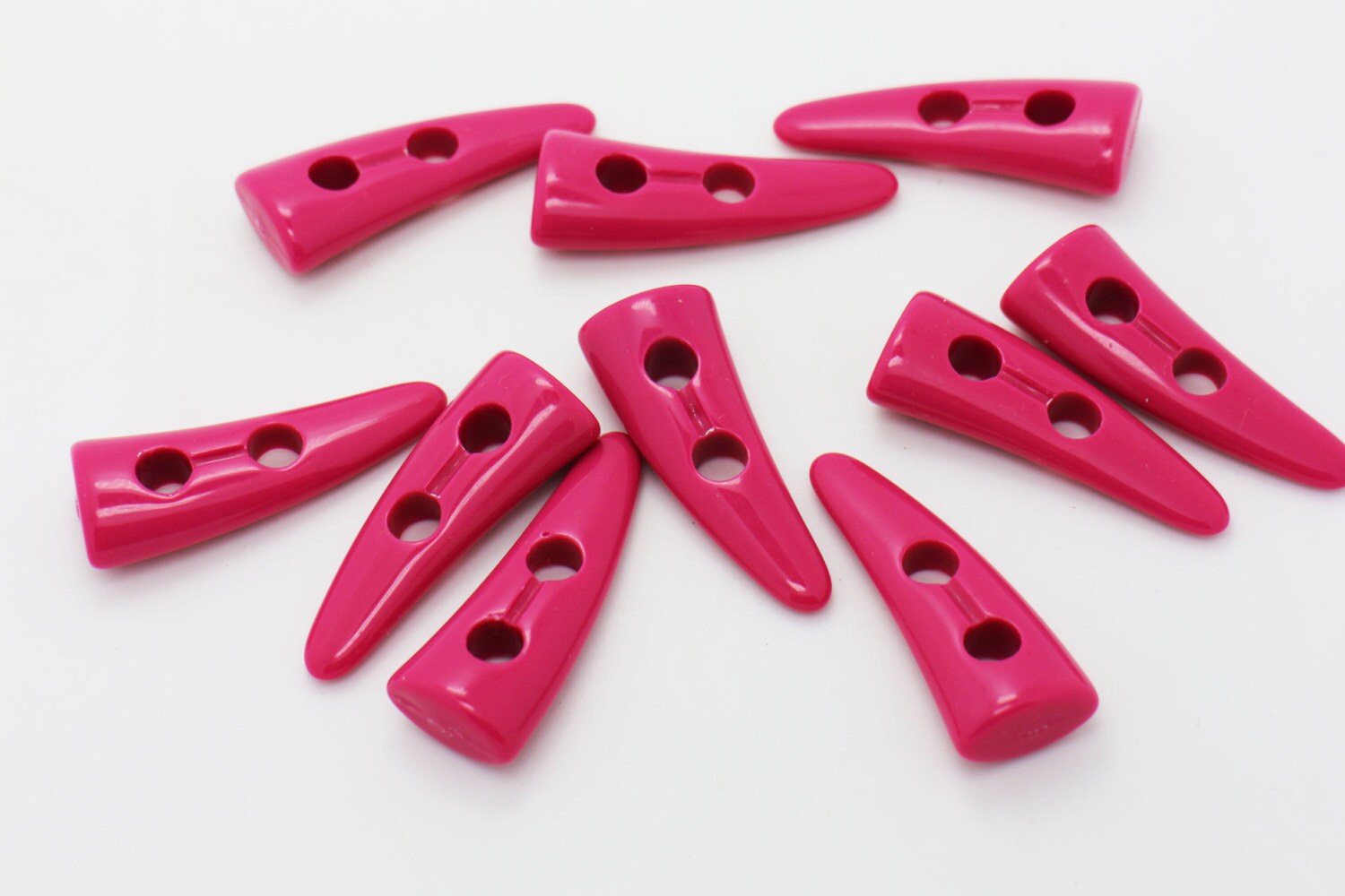 Pink Toggles Button Toggles Buttons Two Holes Duffel