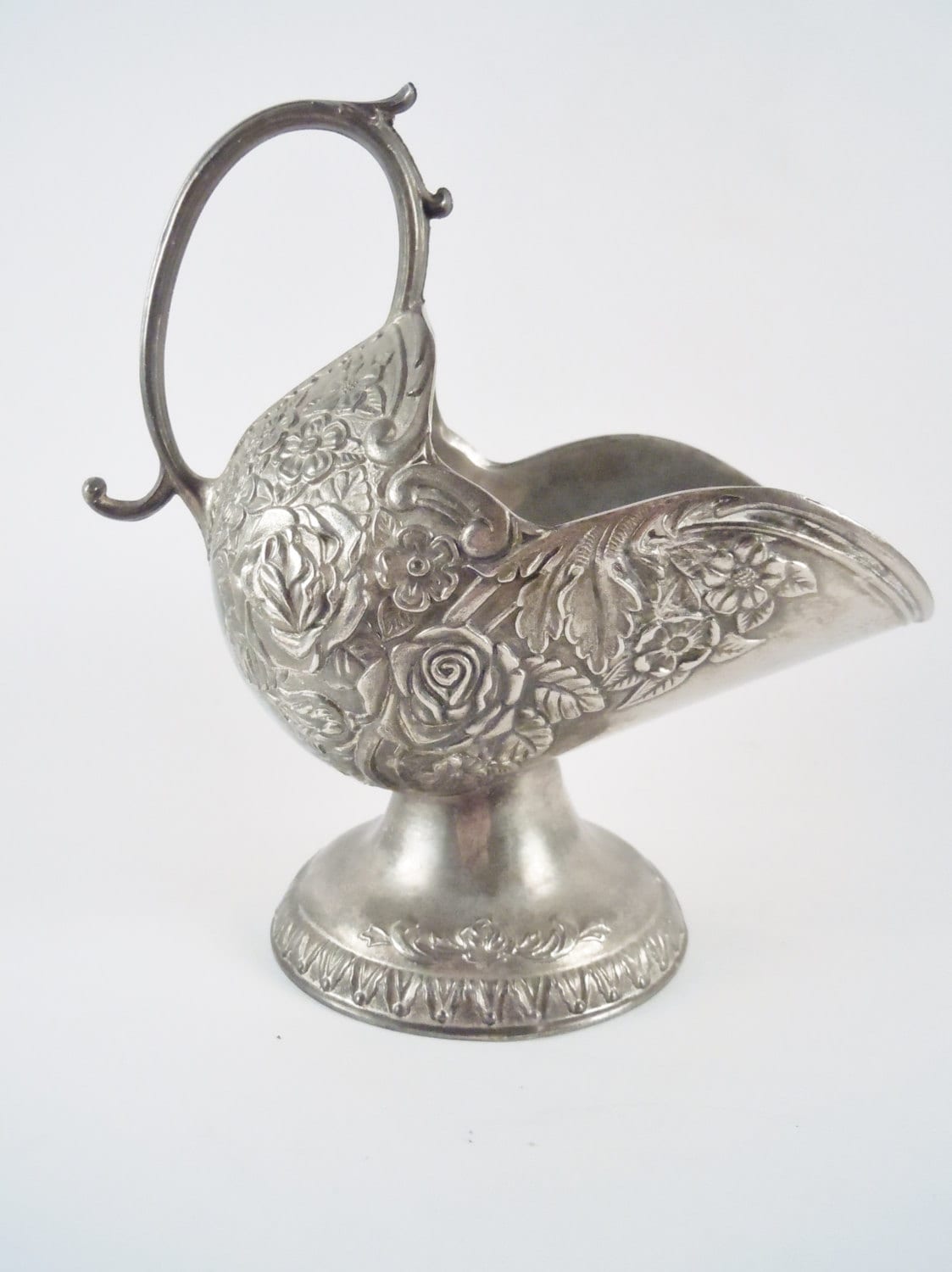 Vintage E.P. Zinc Alloy Made Hong Kong Sugar Scuttle ornate Victorian Haute Juice