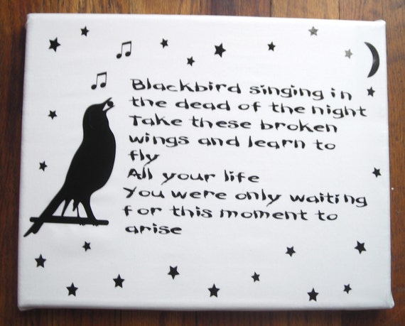 Blackbird Sings In The Dead Of Night Lyrics